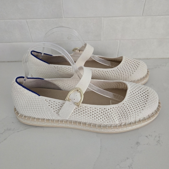 Rothy's Shoes - NWOT Rothy's The Espadrille Mary Jane in Jasmine Cream Ivory Flat Size 13